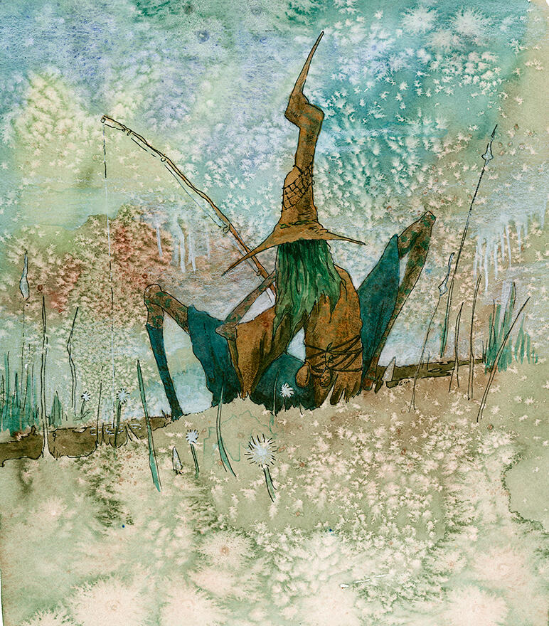 puddleglum i shouldn't wonder from the silver chair by C. S. Lewis illustration by heather a laurence