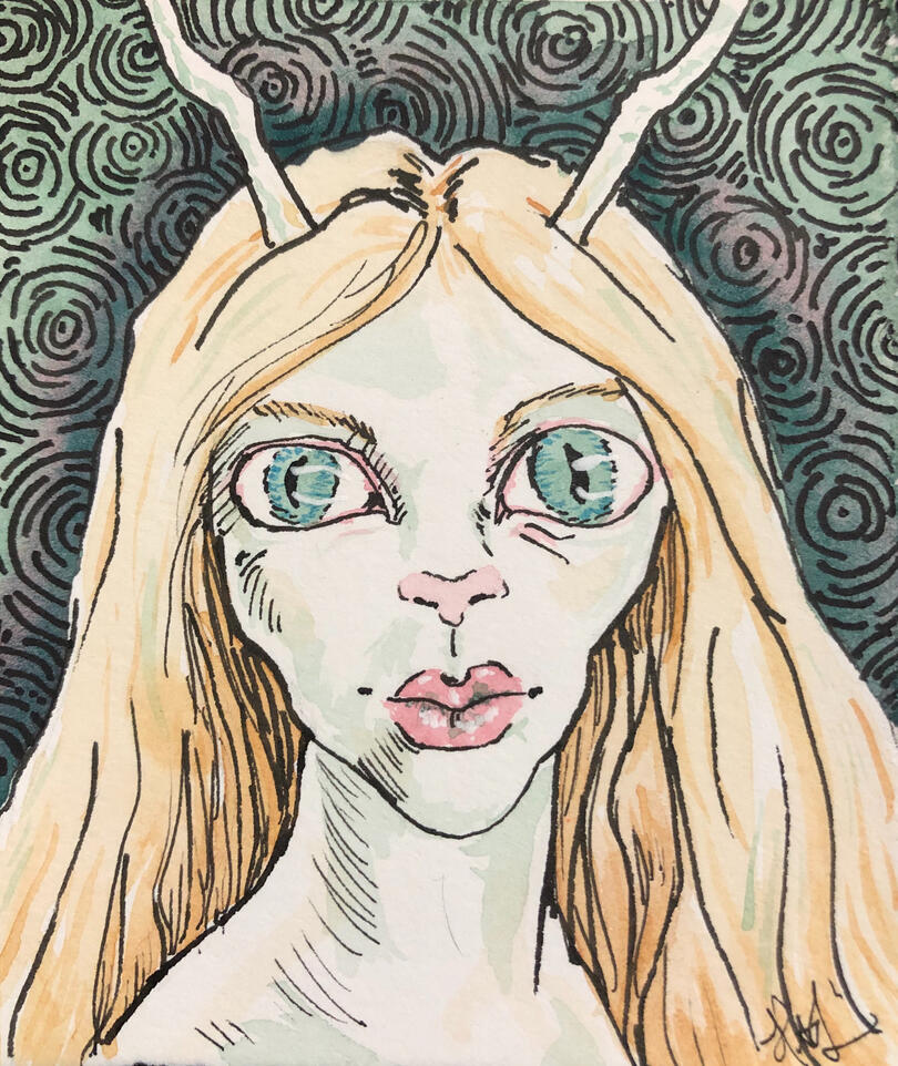 Water fairy painting by heather a laurence illustration